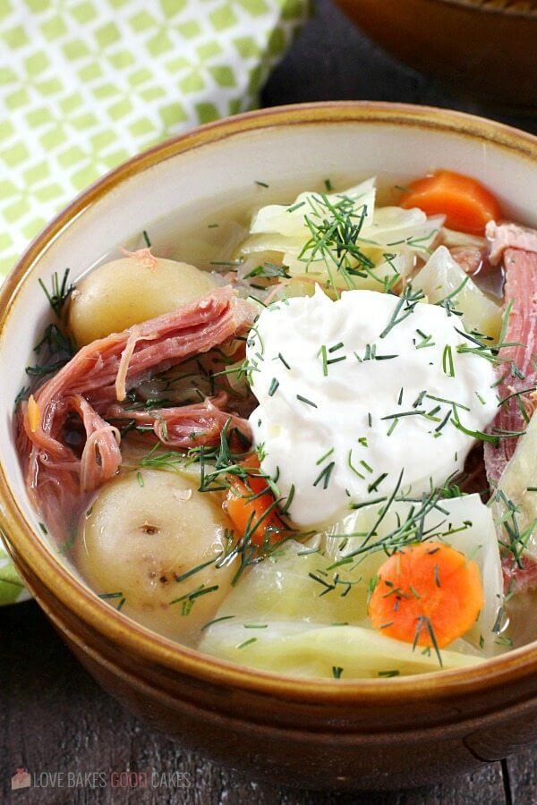Corned Beef and Cabbage Soup 