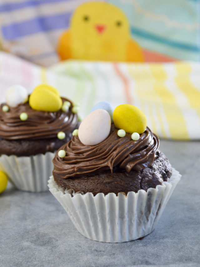 Easy Chocolate Easter Egg Cupcakes