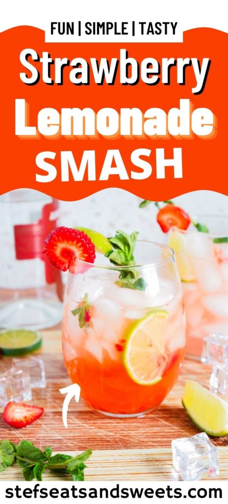 How to make a Strawberry Lemonade Smash Cocktail