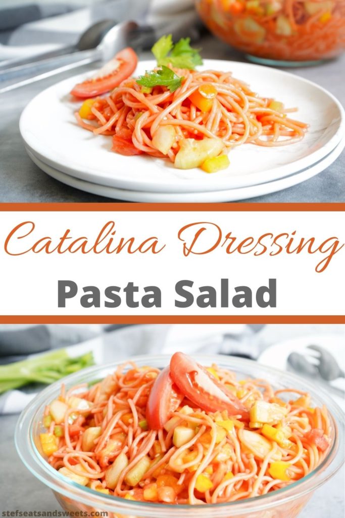 catalina pasta salad collage