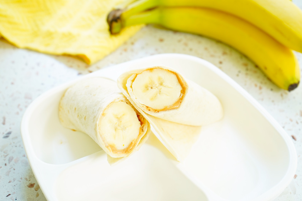 Peanut Butter Banana Roll Up