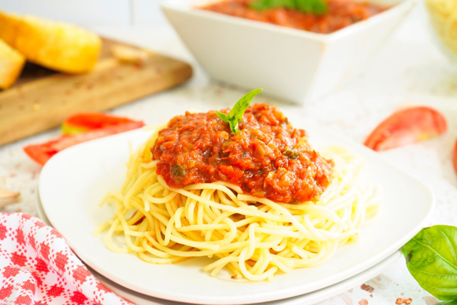 Garden Fresh Tomato Pasta Sauce (from Scratch) - Stef's Eats and Sweets