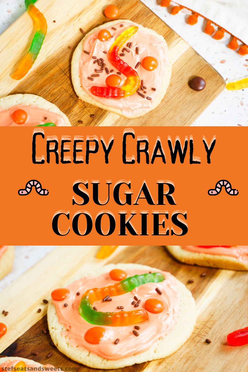 Festive Creepy Crawly Sugar Cookies 