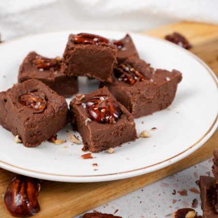 Candied Pecan Fudge With Bite missing