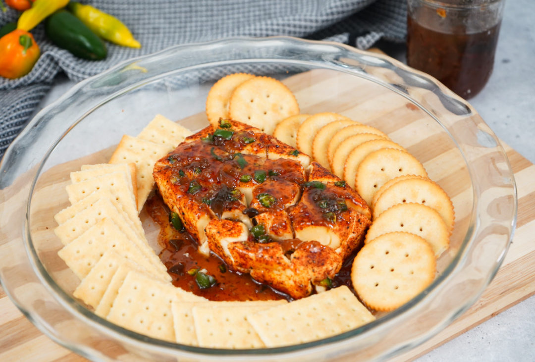 Hot Pepper Jelly Smoked Cream Cheese Stef's Eats and Sweets