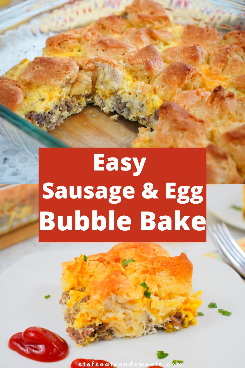 easy sausage and egg bubble bake casserole