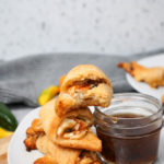 Hot pepper jelly crescent rolls stacked