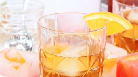 Old Fashioned with Infused Ice Cubes - Stef's Eats and Sweets