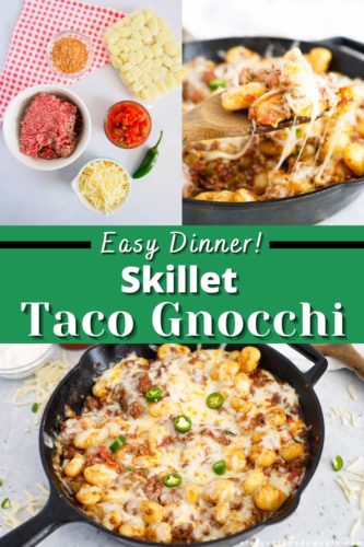 Easy Skillet Taco Gnocchi - Stef's Eats and Sweets
