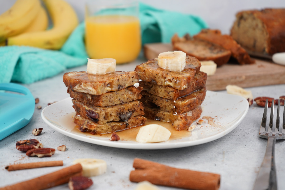 Banana Nut Bread French Toast feature