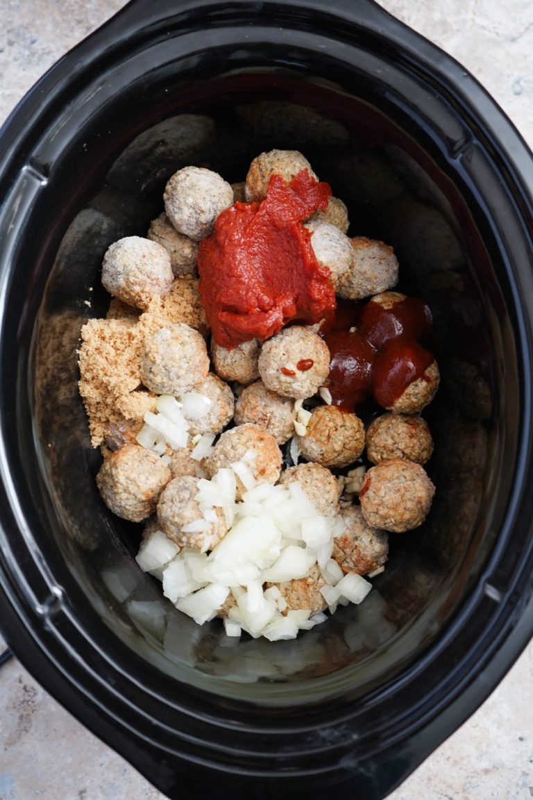 Slow Cooker Guinness Glazed Meatballs Stef's Eats and Sweets