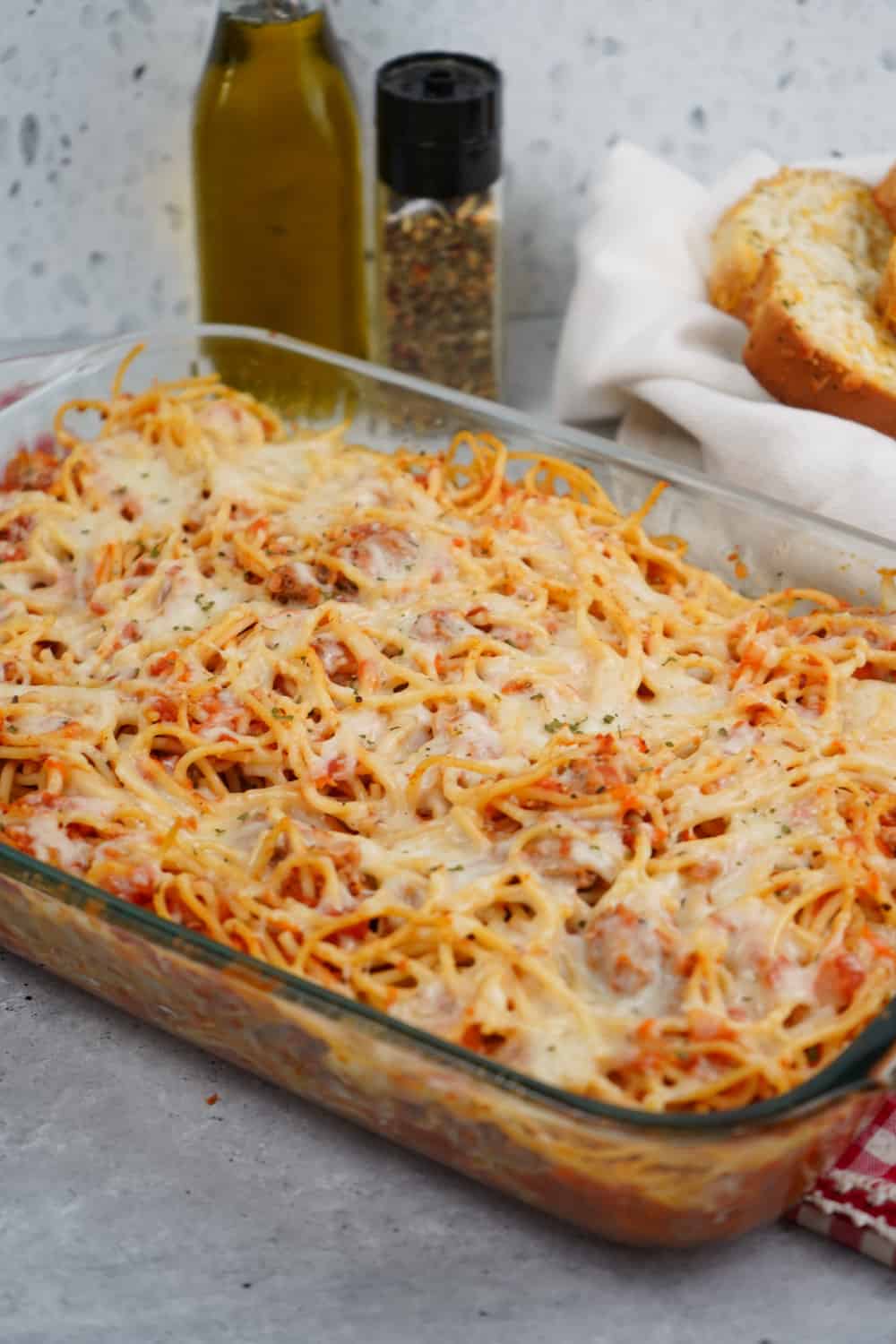Baked Spaghetti with Italian Sausage