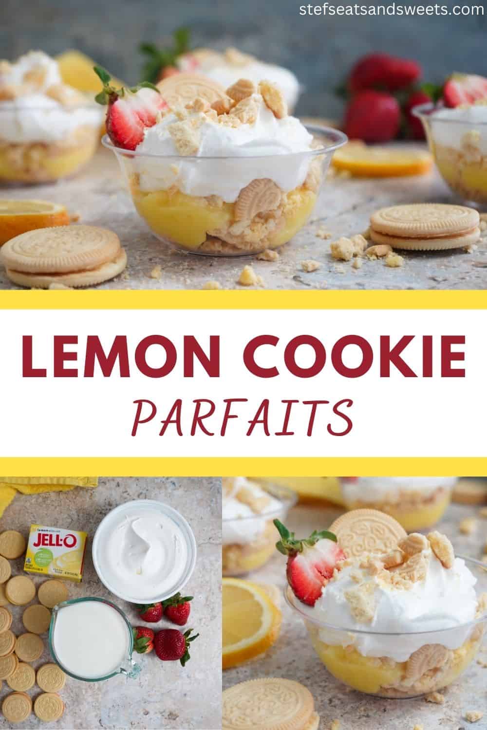 Lemon Cookie Parfaits Collage