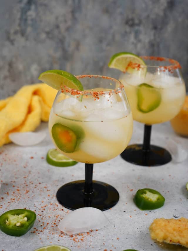 Smoked Jalapeno and Pineapple Margarita