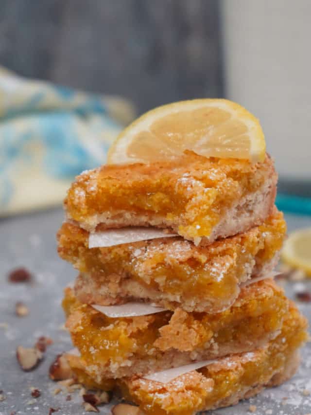 Lemon Almond Bars with bite