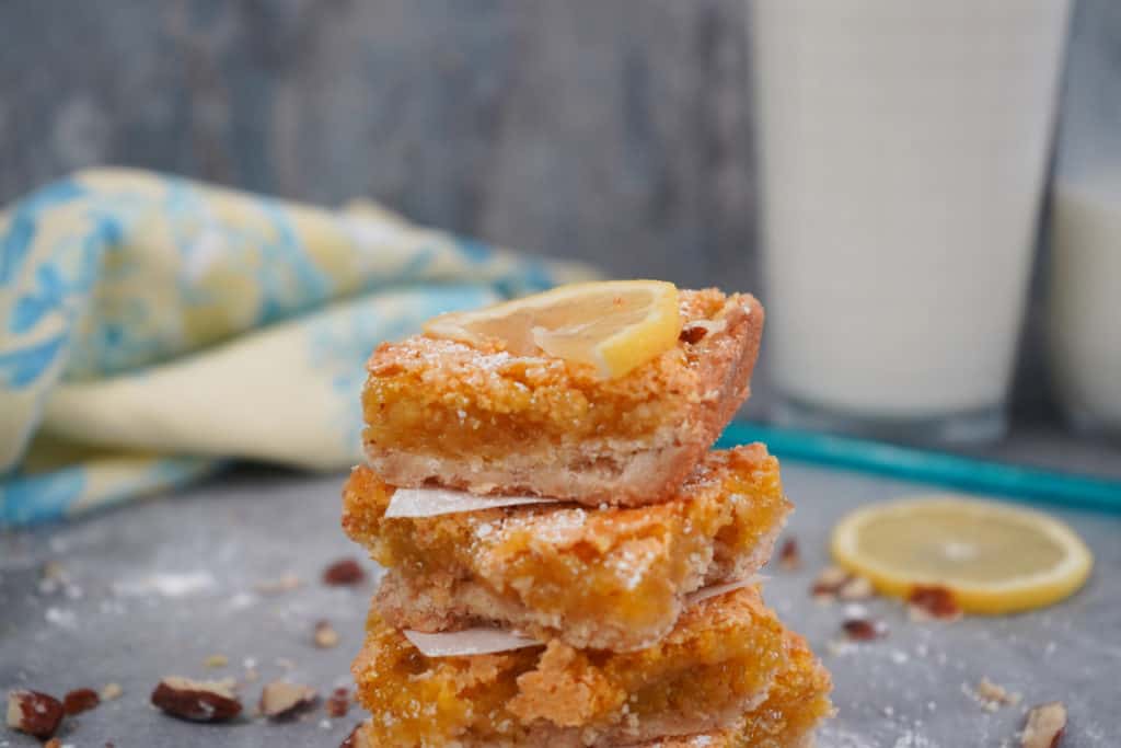 Lemon Almond Bars Stef's Eats and Sweets