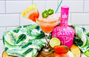 Frozen Spicy Watermelon Margarita