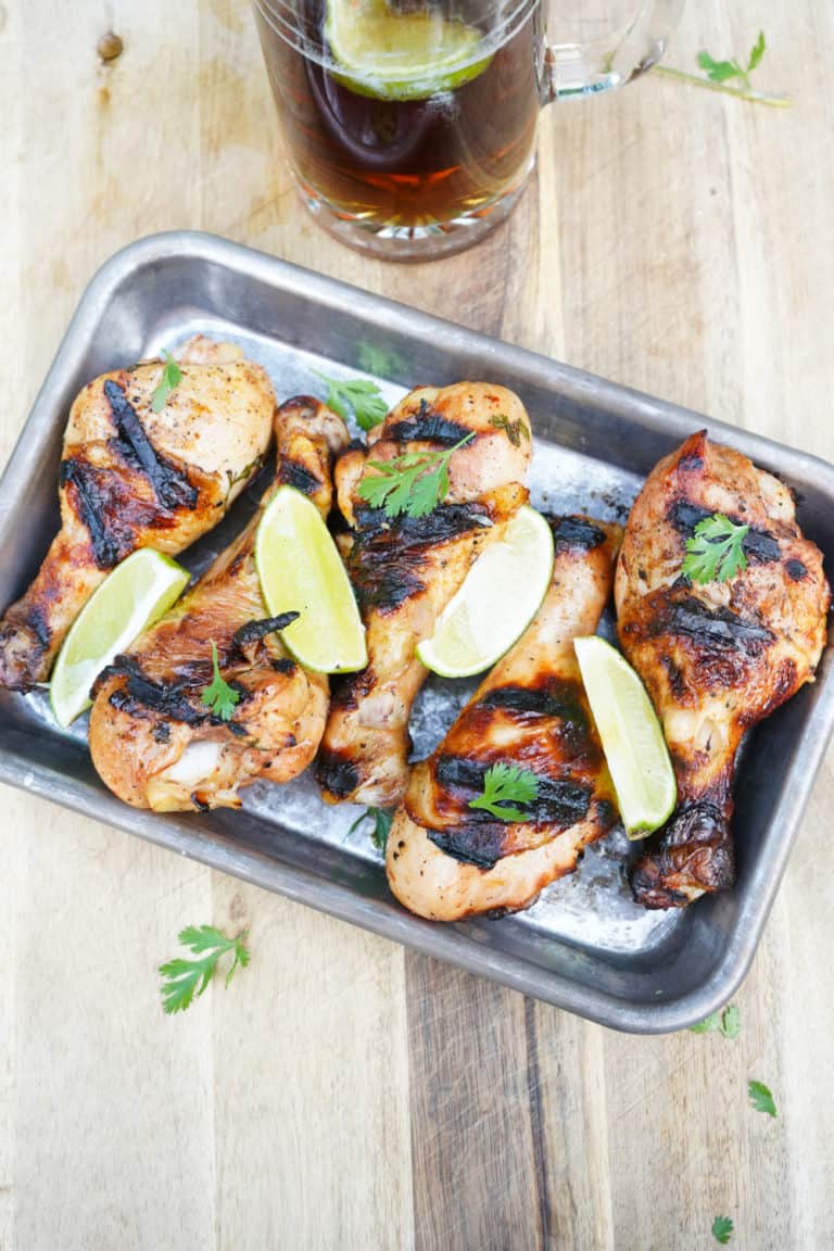 Juicy Tequila Lime Grilled Chicken Drumsticks Stef's Eats and Sweets