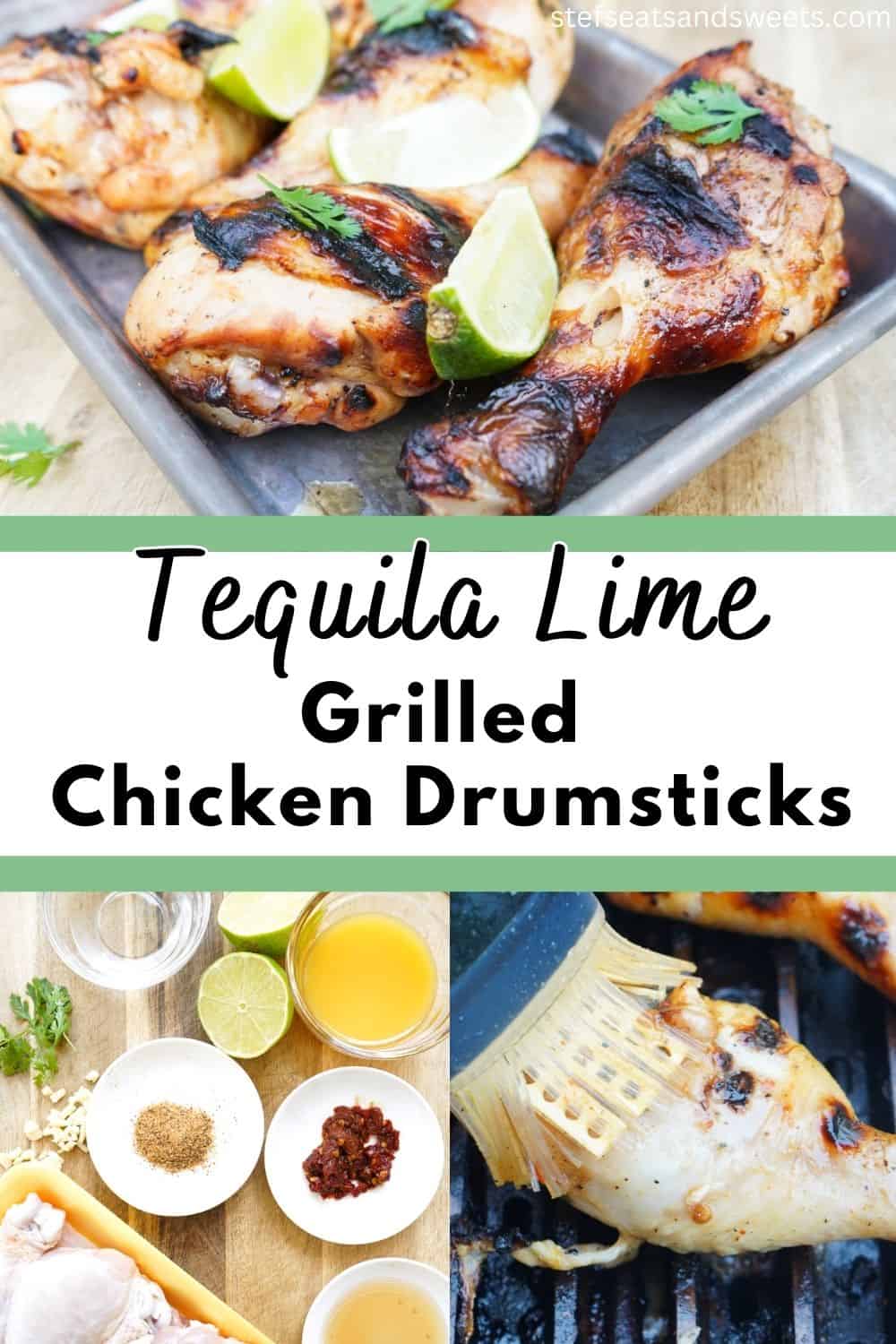 Tequila lime grilled chicken collage