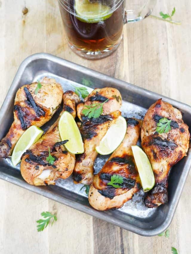 Grilled Drumstick with Tequila Lime Marinade