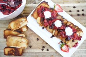 Strawberry Chocolate Blackstone Pound Cake