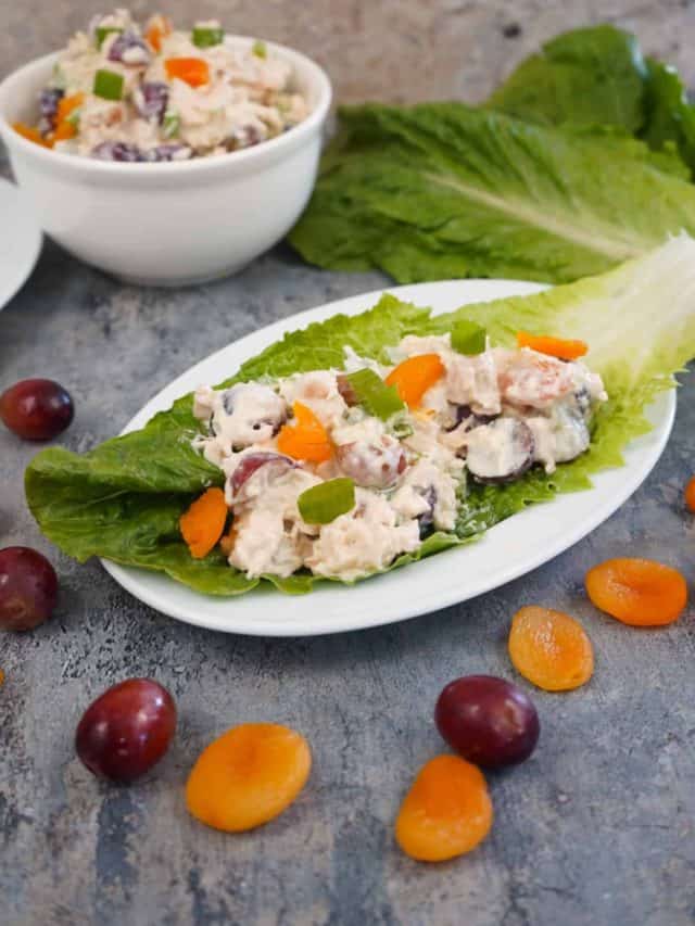 Dijon chicken salad lettuce wraps