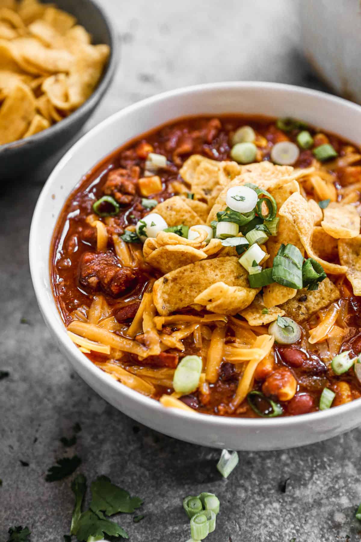 Slow cooker taco soup with ground beef 