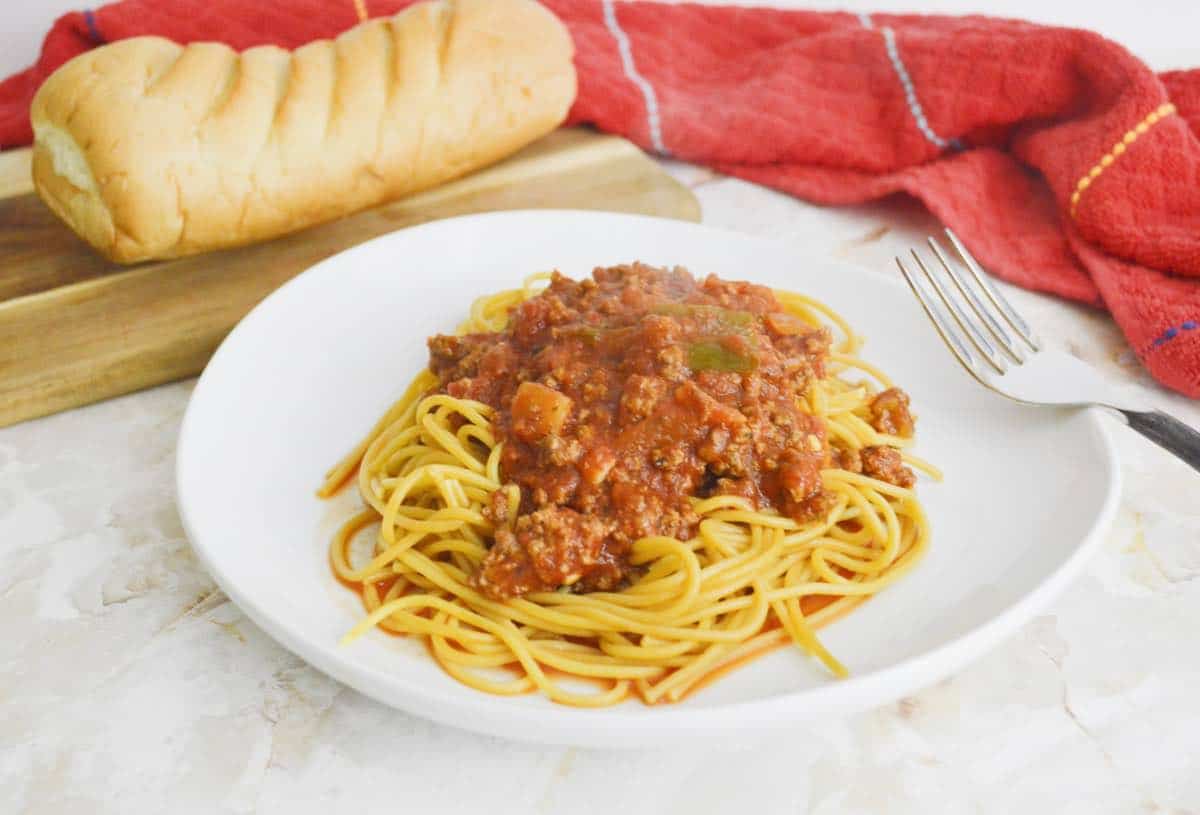 Ground beef slow cooker spaghetti sauce 