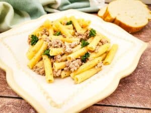 Lemon Parmesan Turkey pasta