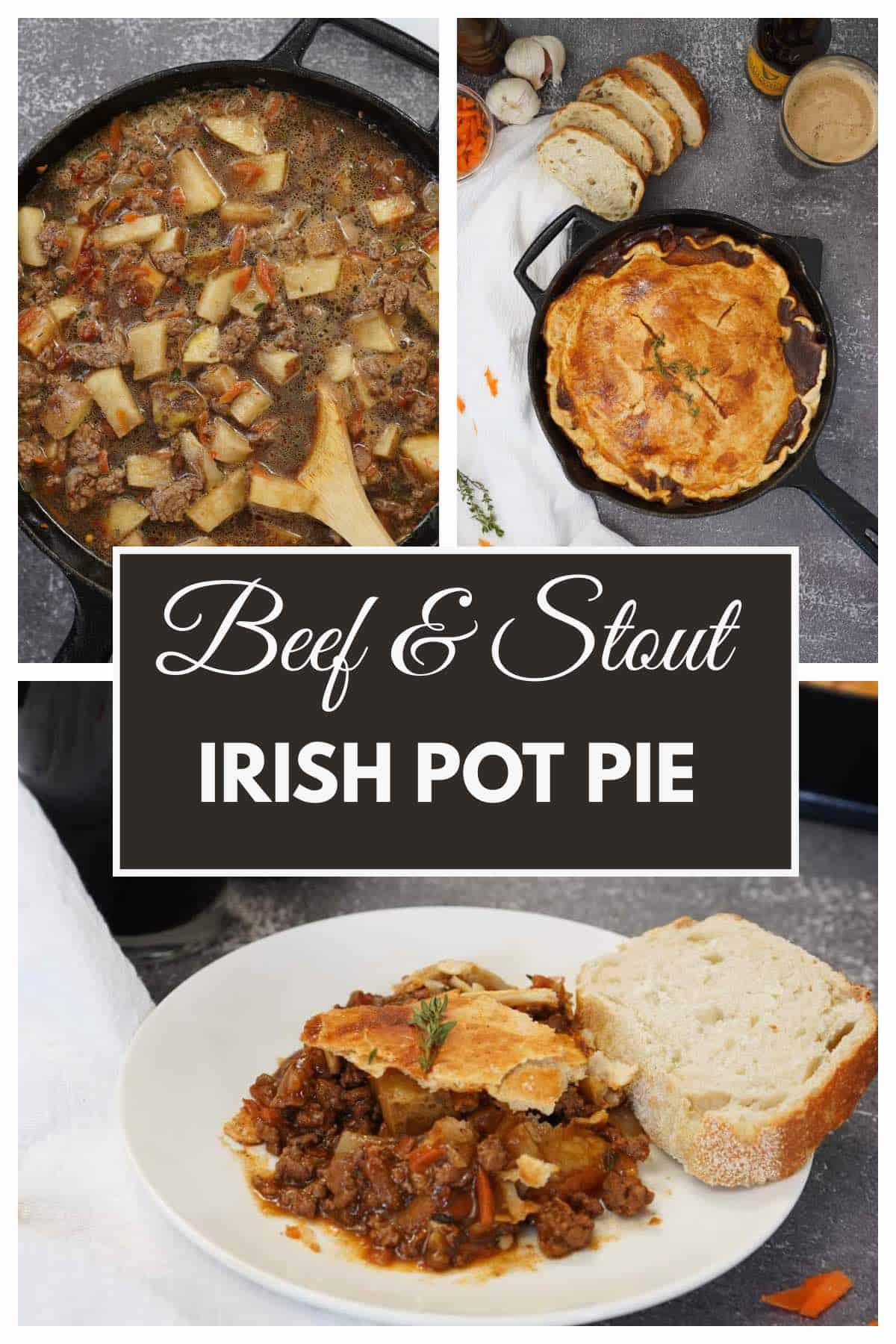 Irish Pot Pie collage