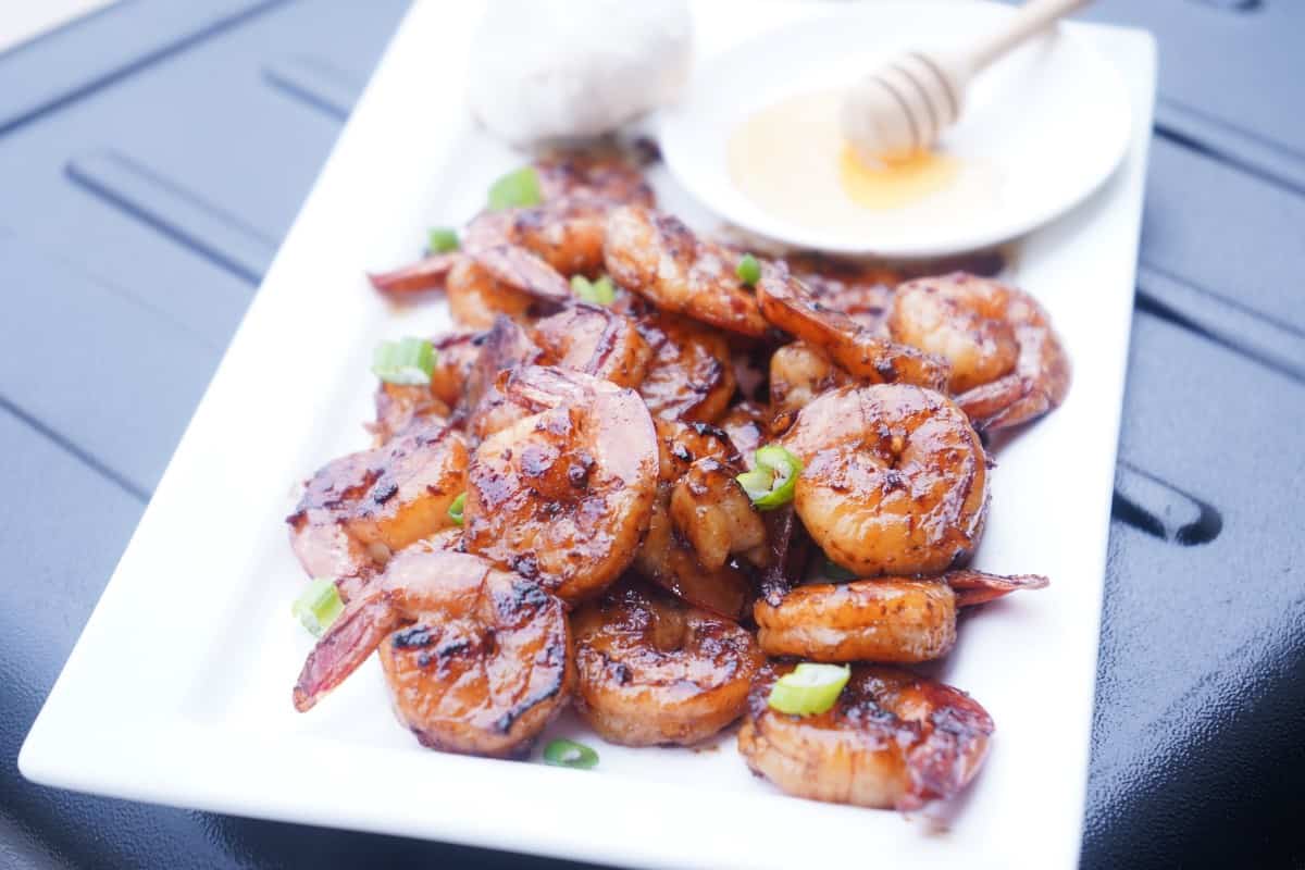 Honey Garlic Shrimp on plate