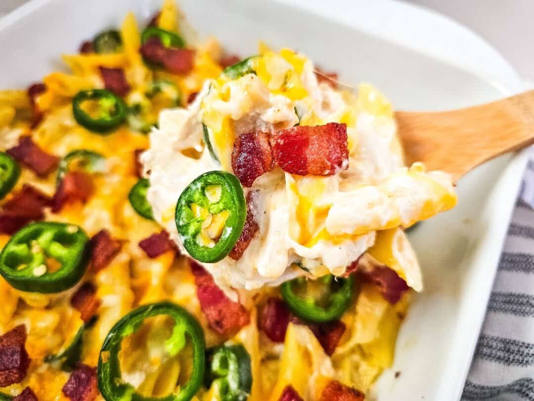 Jalapeno Popper Smoked Chicken Pasta - Stef's Eats and Sweets