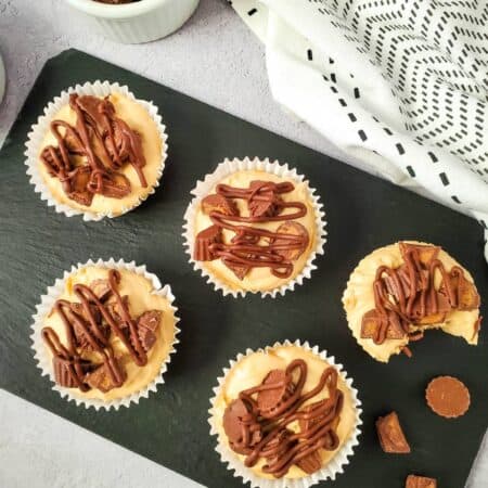 Cheesecake with peanut butter cups