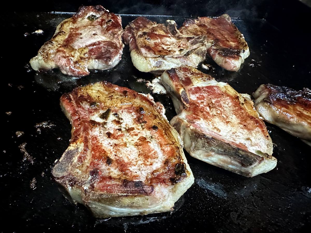 Sizzling Marinated Pork chops