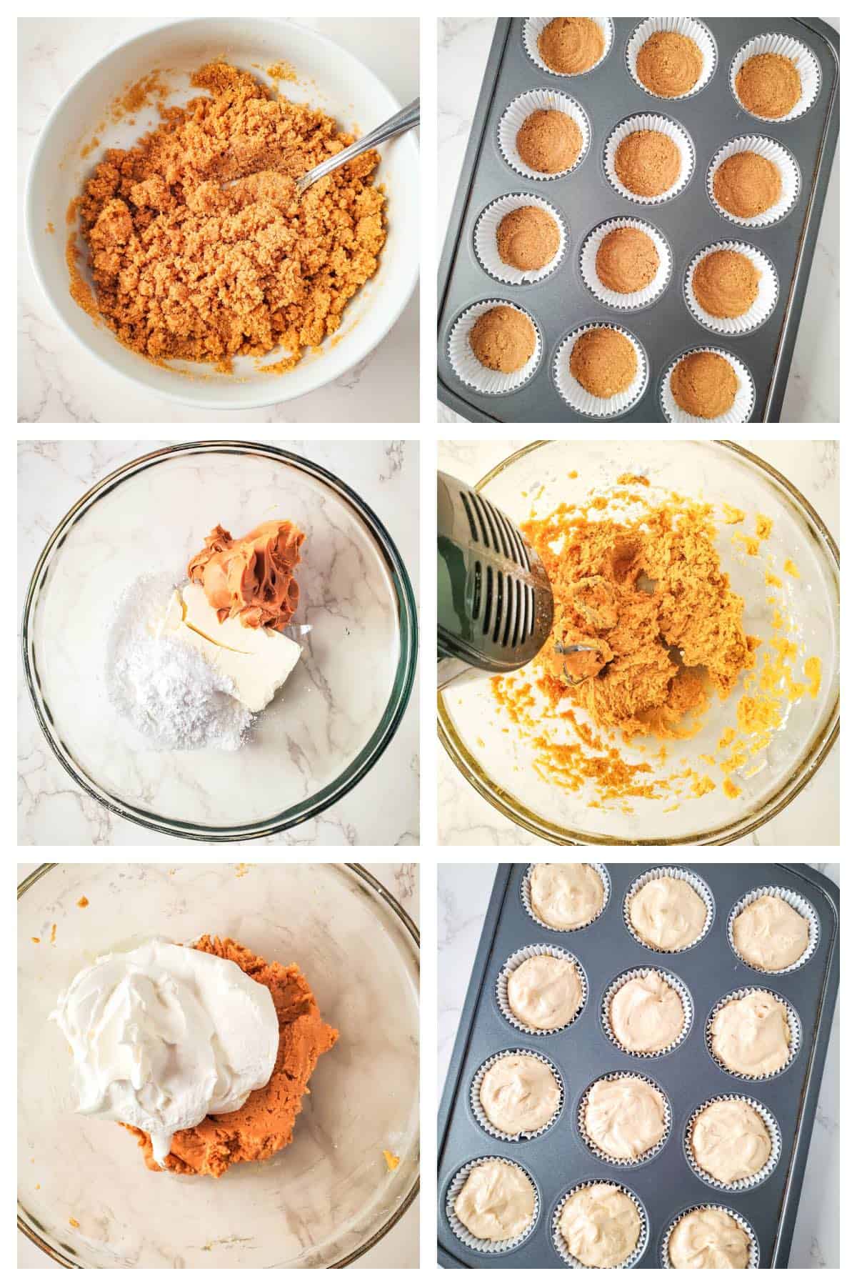 how to make mini peanut butter cheesecakes