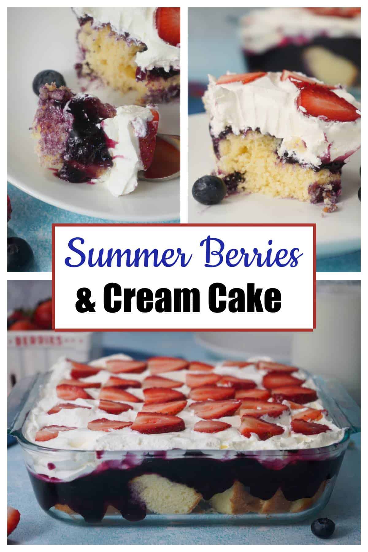 How to make Summer Berries and Cream Cake Pin