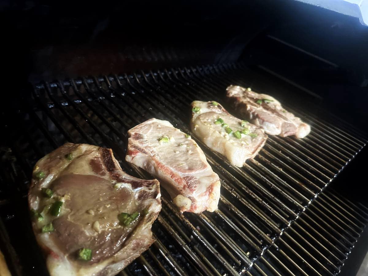 pork chops in smoker