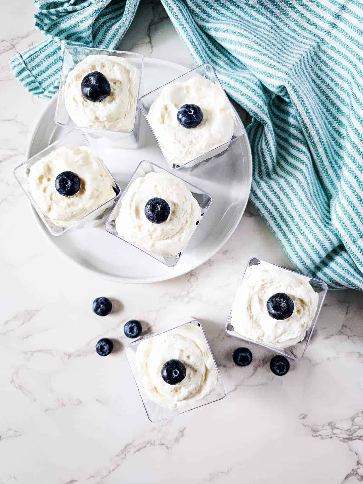 Blueberry Cheesecake Dessert cups