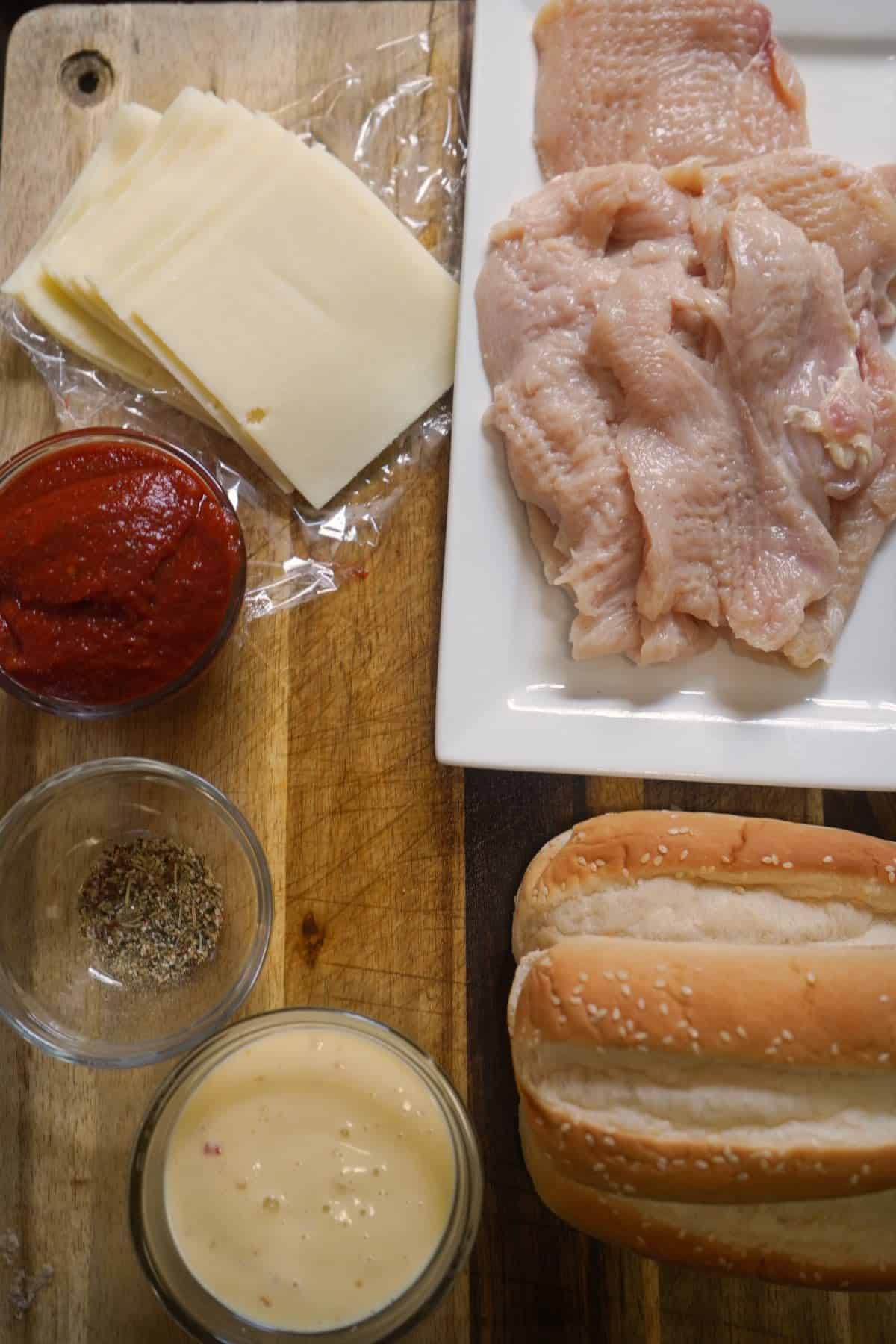 Chicken Parm Sandwich ingredients