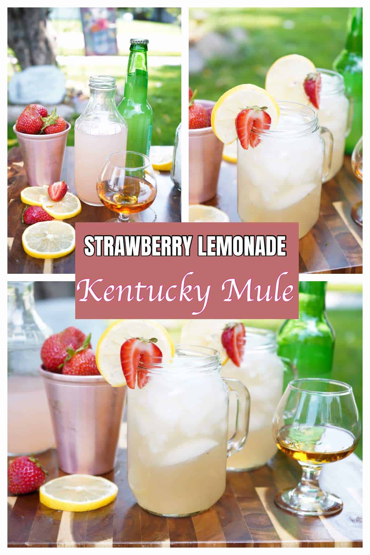 Strawberry Lemonade Kentucky Mule Pin