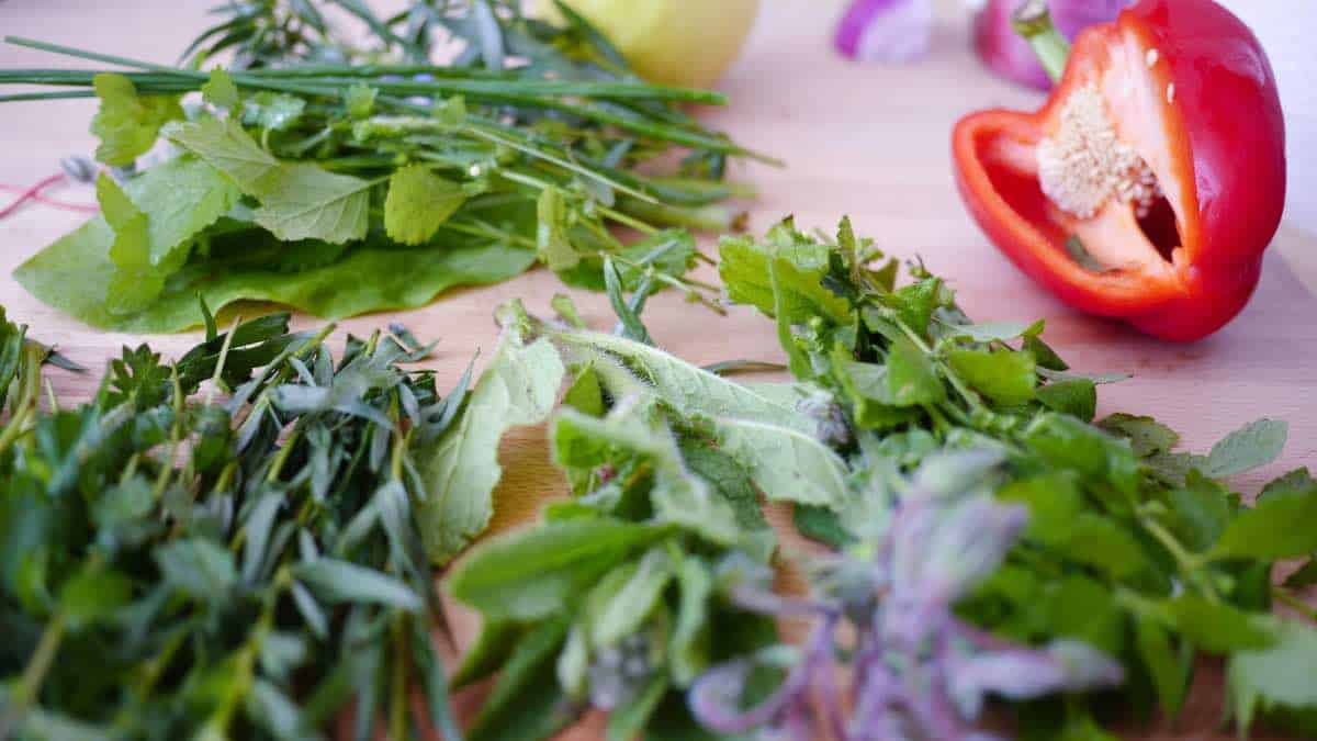 Cooking with fresh herbs