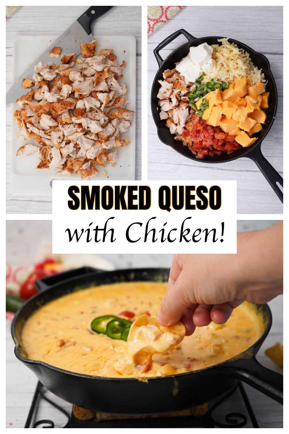 smoked queso with chicken Pinterest