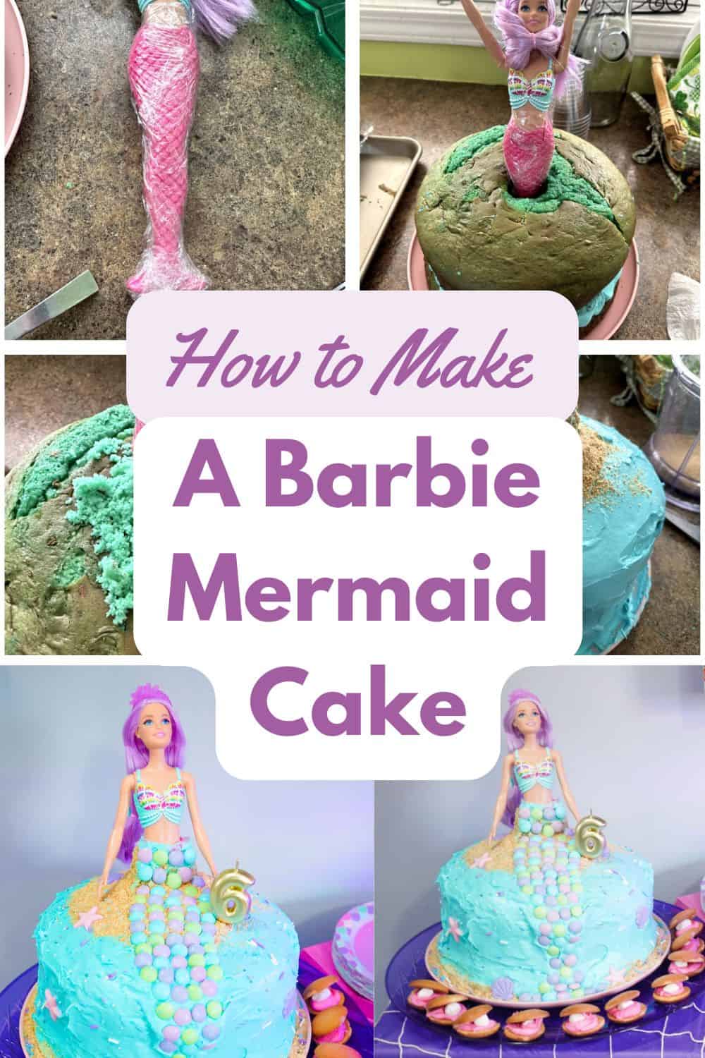 How to make a mermaid cake Pinterest 