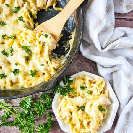 Iron Skillet Chicken Alfredo