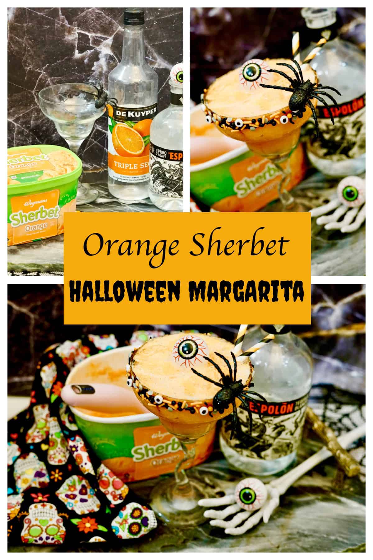 halloween margarita pin