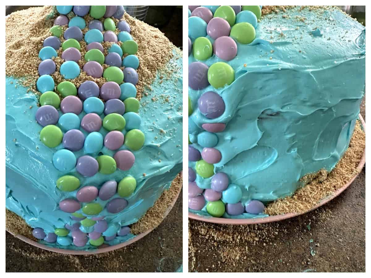 how to make mermaid tail on cake