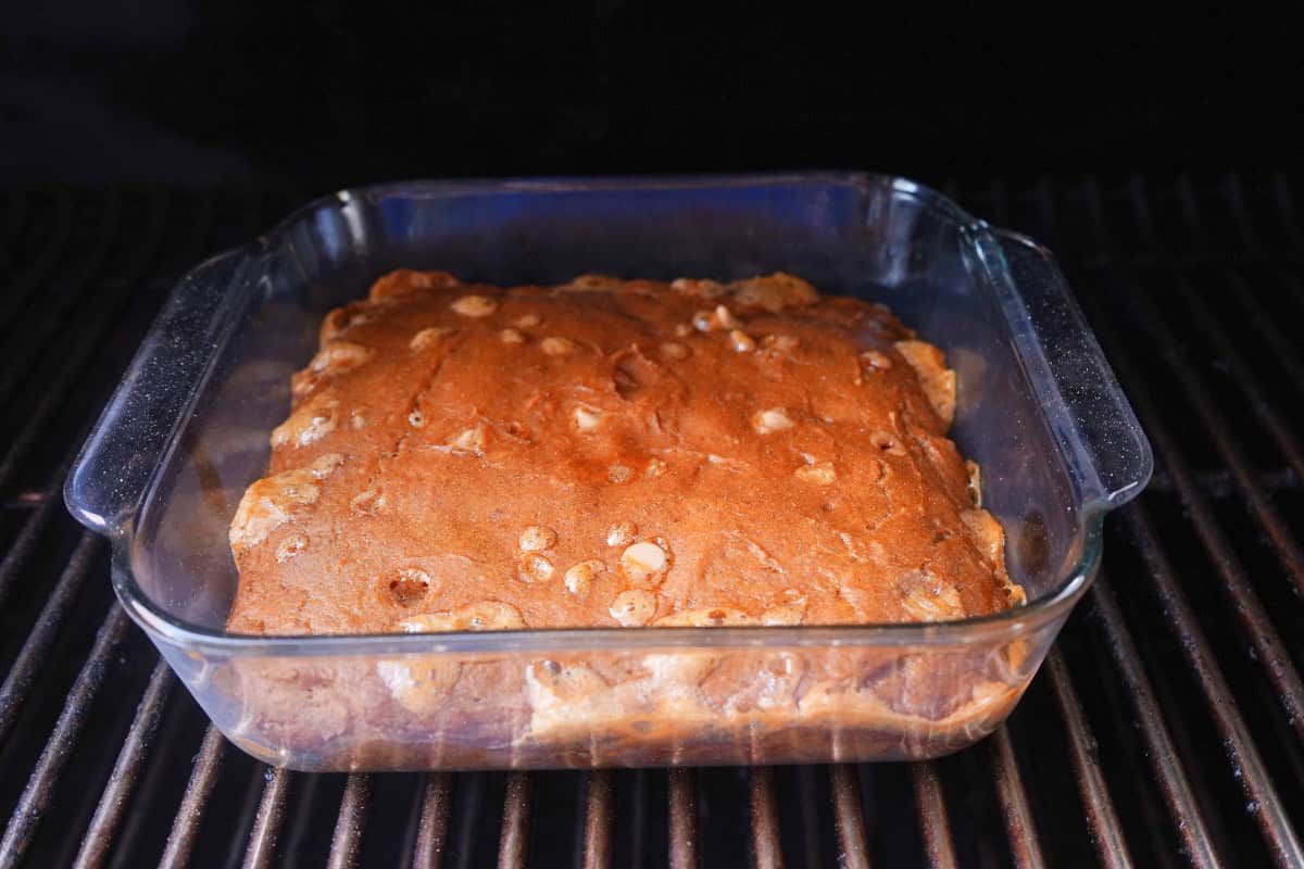 pumpkin bars in smoker