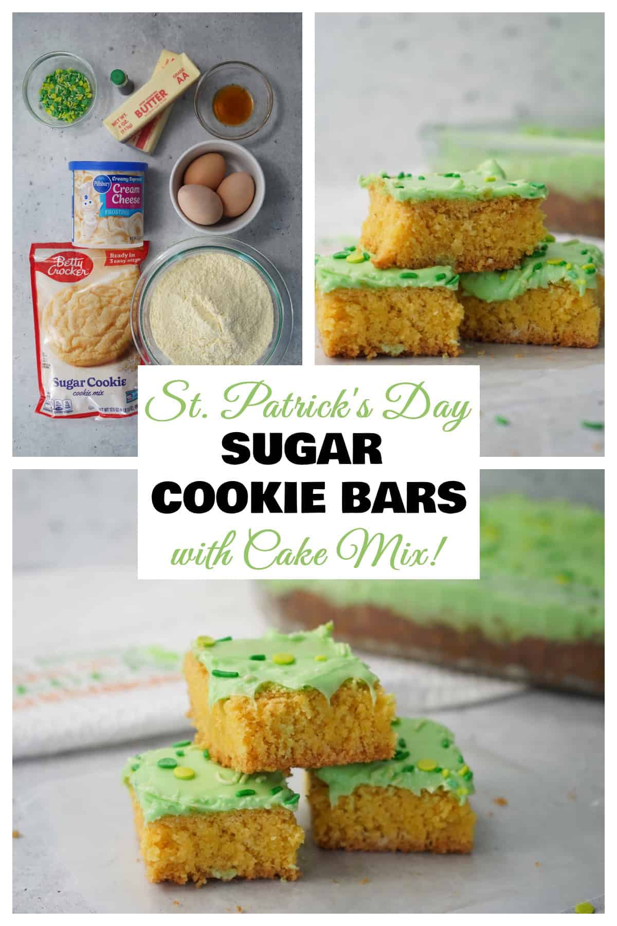 irish sugar cookie bars PIN