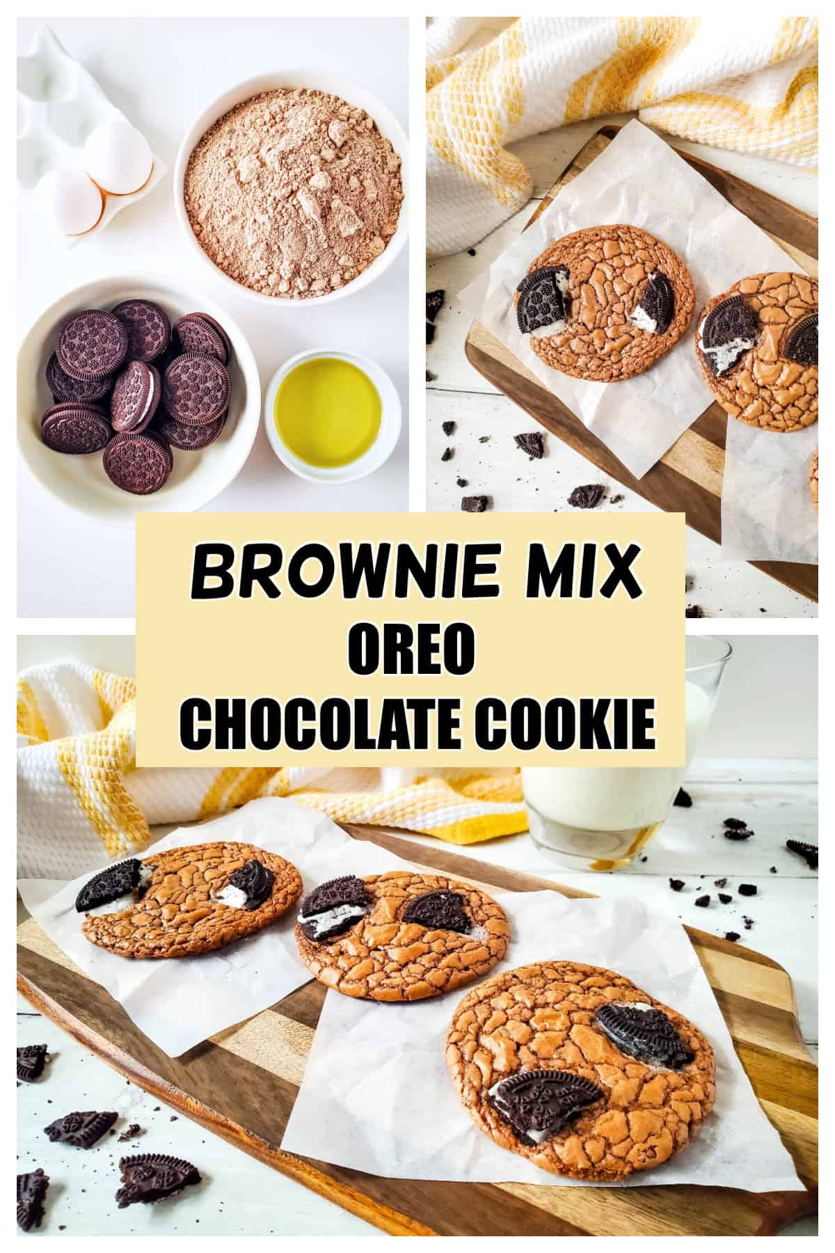 Brownie Oreo cookies pin