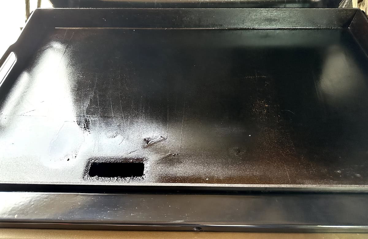 cleaned flat top surface